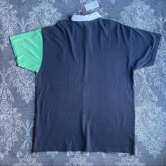 BDG Urban Outfitters Crest Spliced Oversize Polo Shirt Size Medium - Picture 8 of 9